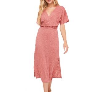 Women’s pink midi dress